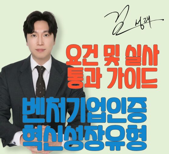 벤처기업인증 혁신성장유형 요건, 실사 가이드